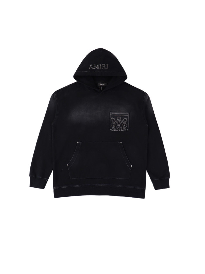 Embroidered Logo Washed Version Hoodie 28434055