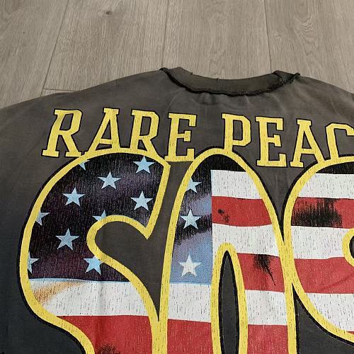Ghost Reaper Flag Rhinestone Print Washed Tee 2 colors 29069155