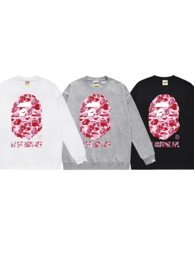 Big Head Logo Print Round Neck Sweatshirt