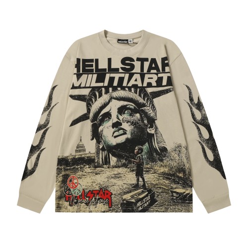 Mechanical Sense Deity Print Long Sleeve T-Shirt 2 colors 28704406