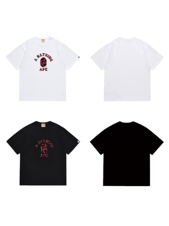 Red Camo Ape Head College Logo Streetwear T-Shirt 2 colors 29051362