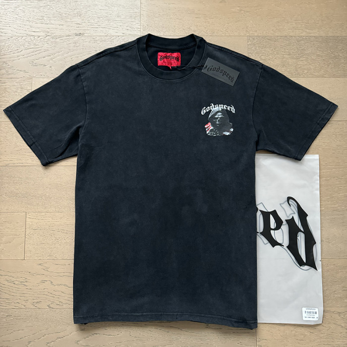 National flag Reaper vintage washed double-sided printed short-sleeved T-shirt 29044589