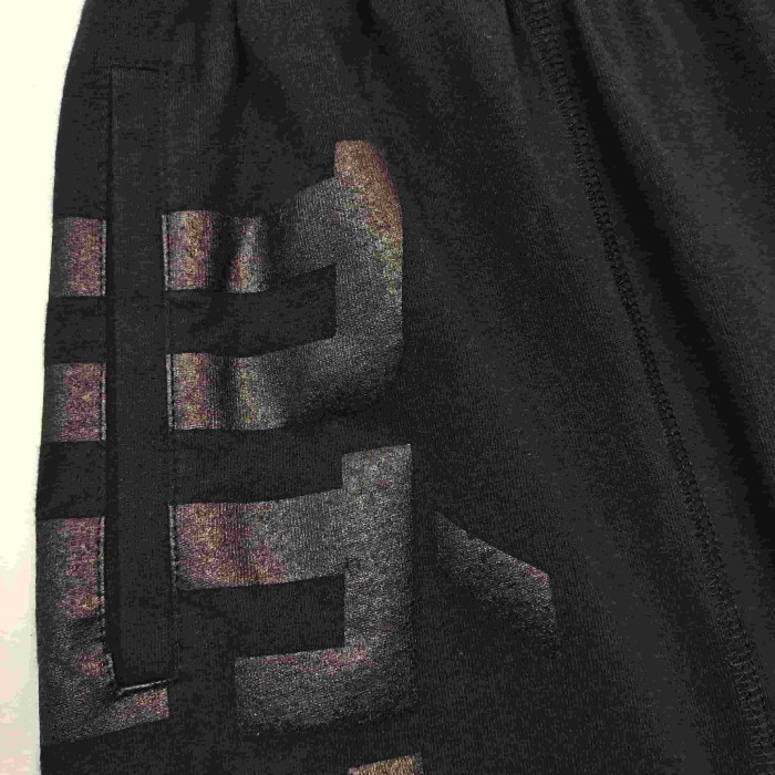 [Big & Tall for weights up to 260 lbs]1:1 quality version Left And Right Black Letter Black Printed Shorts 29033208