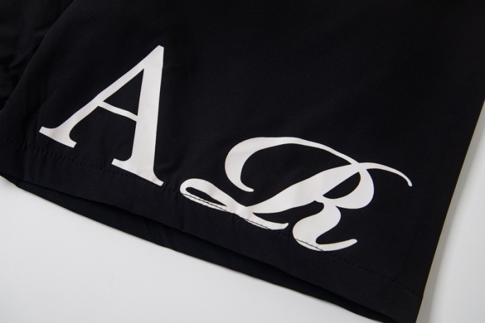 Unisex Loose Streetwear Colorful Gothic Letter Print & Drawstring Waist Shorts 3 colors 29077468