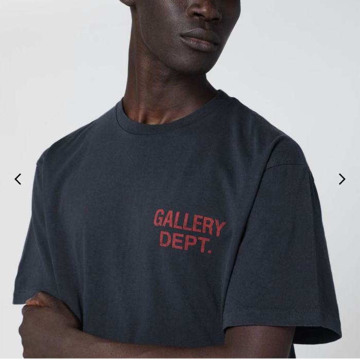 [Big & Tall for weights up to 260 lbs]1:1 quality version Red-Letter Print Basic Washed Black Tee 28677358