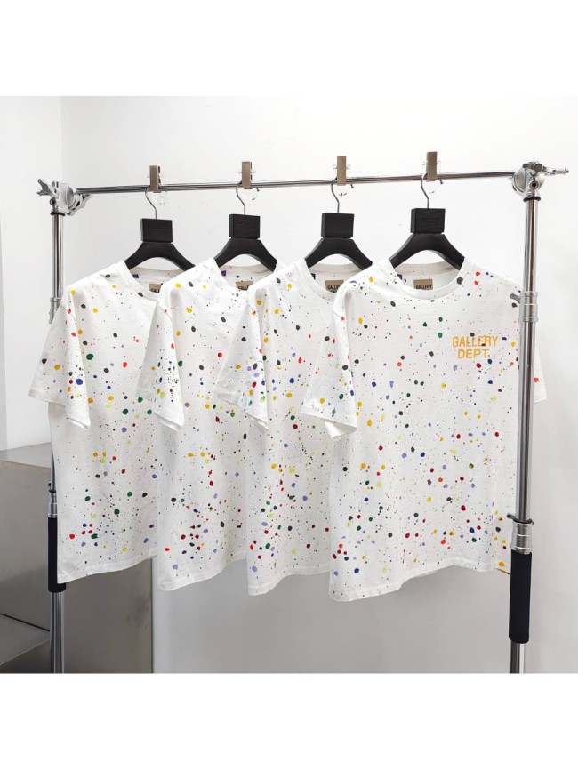[Big & Tall for weights up to 220 lbs]1:1 quality version Colorful Splatter Graffiti Print Tee 29045591