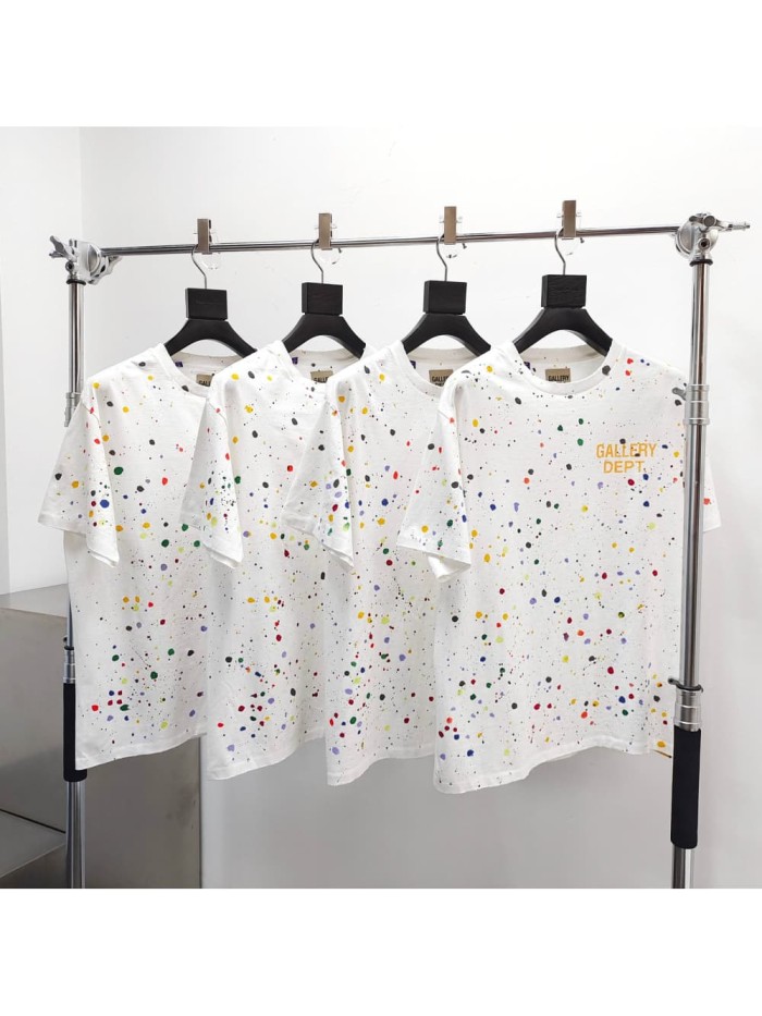 [Big & Tall for weights up to 220 lbs]1:1 quality version Colorful Splatter Graffiti Print Tee 29045591