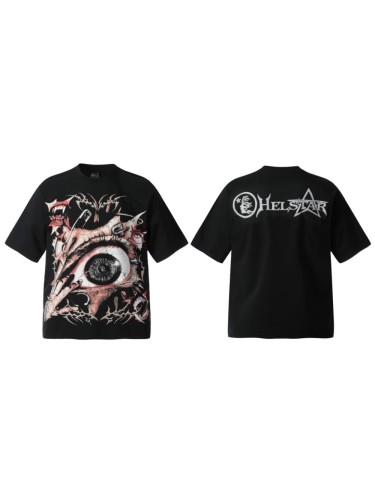 Thorn Gaze Eye Print Washed Tee 29090183