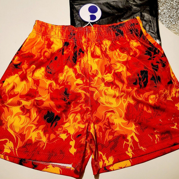 Colorful Flame Shorts 2 colors