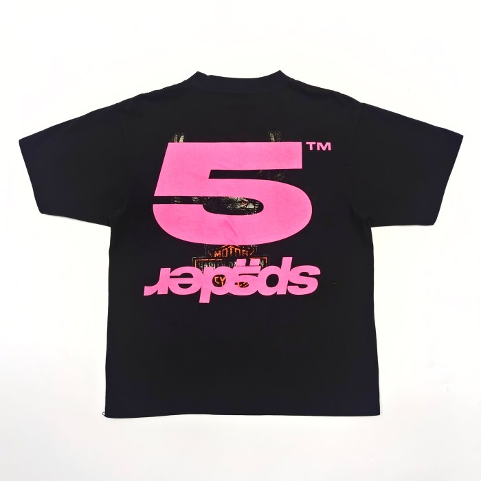 [buy more save more][Big & Tall for weights up to 220 lbs]1:1 quality version 28203204 Back Inverted Letters Large 5 Printed Tee