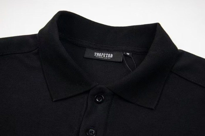 Loose Color Block Letter Embroidered Trendy Casual Lapel Polo Shirt 4 colors 29069413