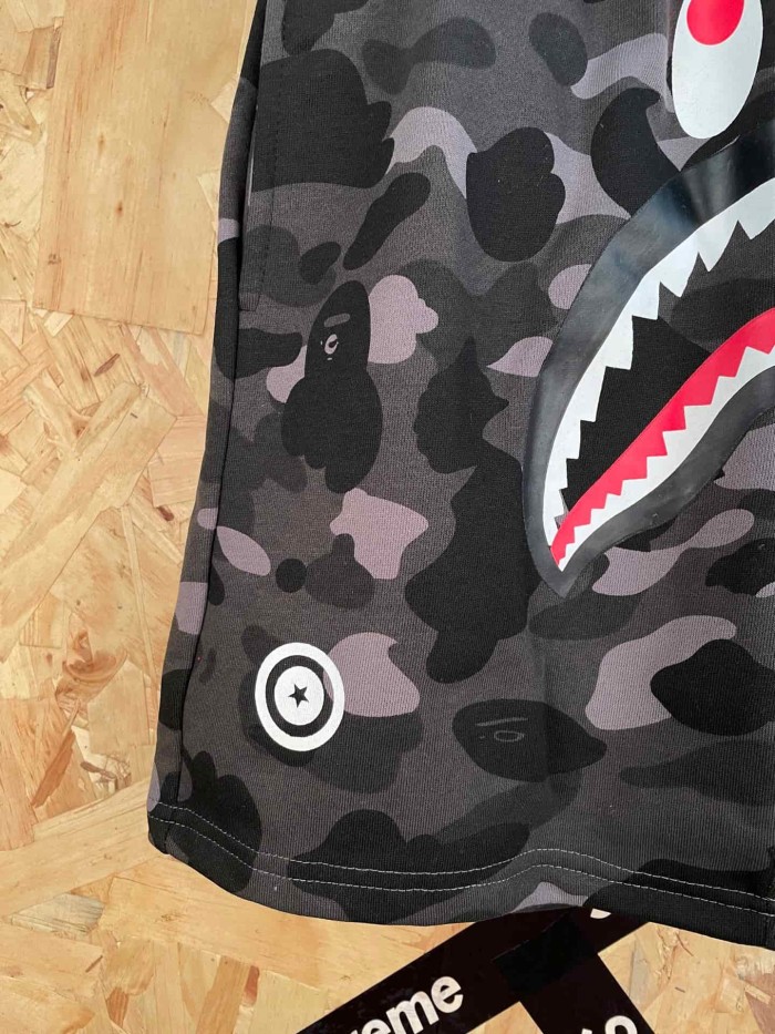 1:1 quality version Shark Cotton 3D Printed Drawstring Shorts 29060756