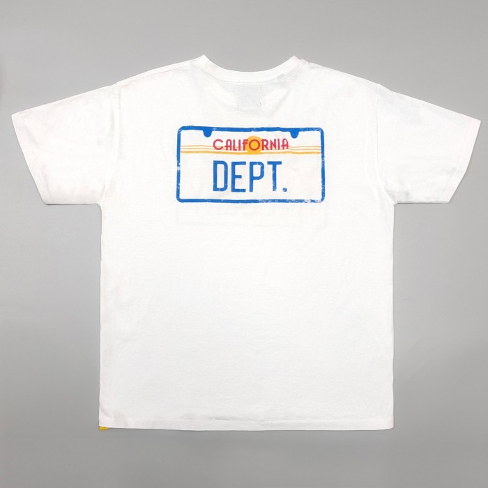 [Big & Tall for weights up to 260 lbs]1:1 quality version Blue License Plate Print Tee