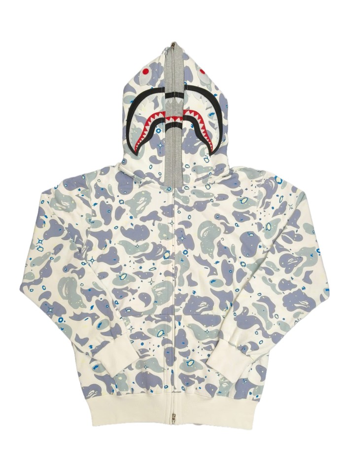 [buy more save more]1:1 quality version 28339403 Starry Camouflage Double-Headed Shark Hoodie