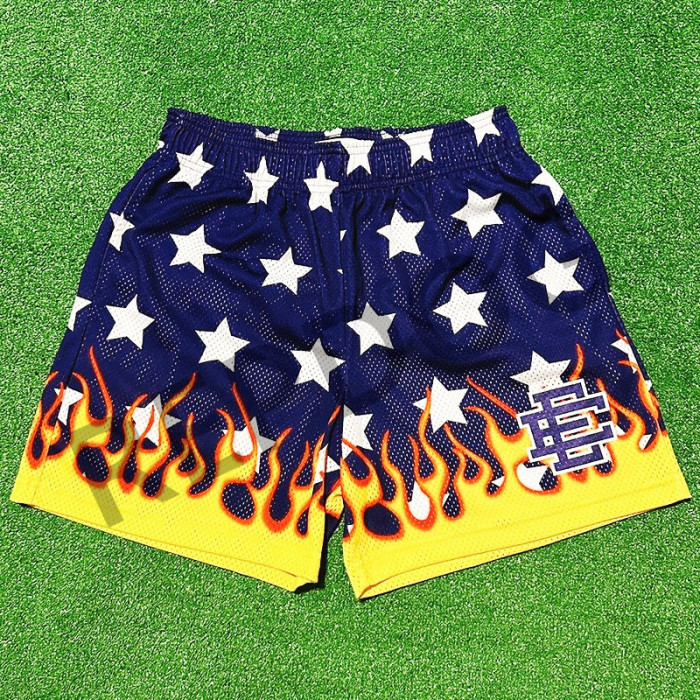 Eric Emanuel Pentagram Flame Basketball Athletic Quick Dry Shorts 3 colors