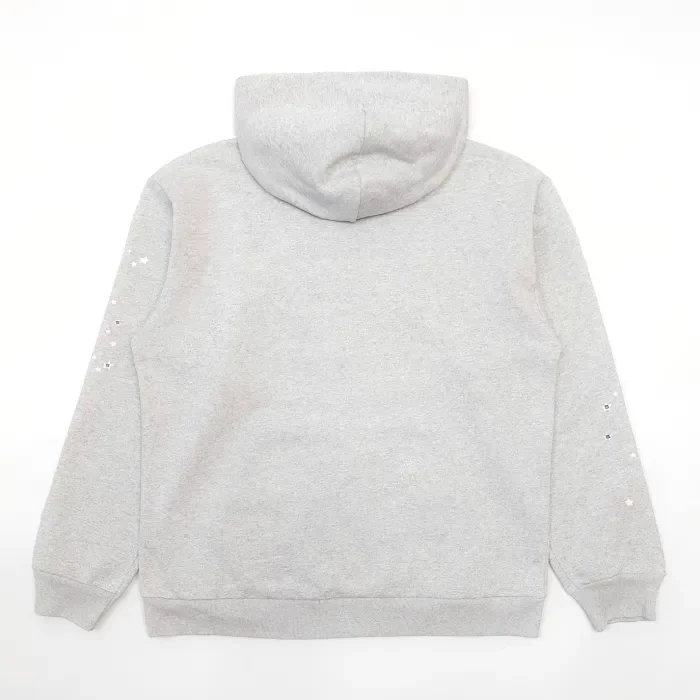 1:1 quality version White spider web foam letter print hoodie & pants set