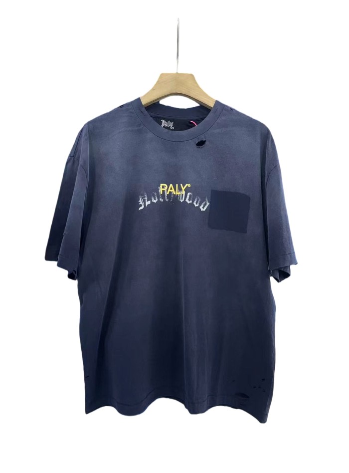 Ripped Pocket Print Washed Version Tee 3 colors 28756294