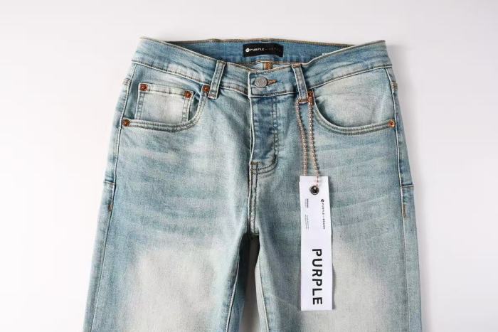 1:1 quality version Four-Pointed Star P Letter Yarn Embroidered Jeans 28963942