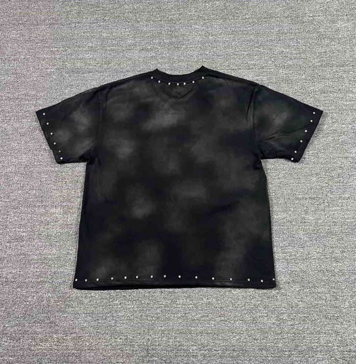 California Highway Motorcycle Rhinestone Print Washed Tee 29053842