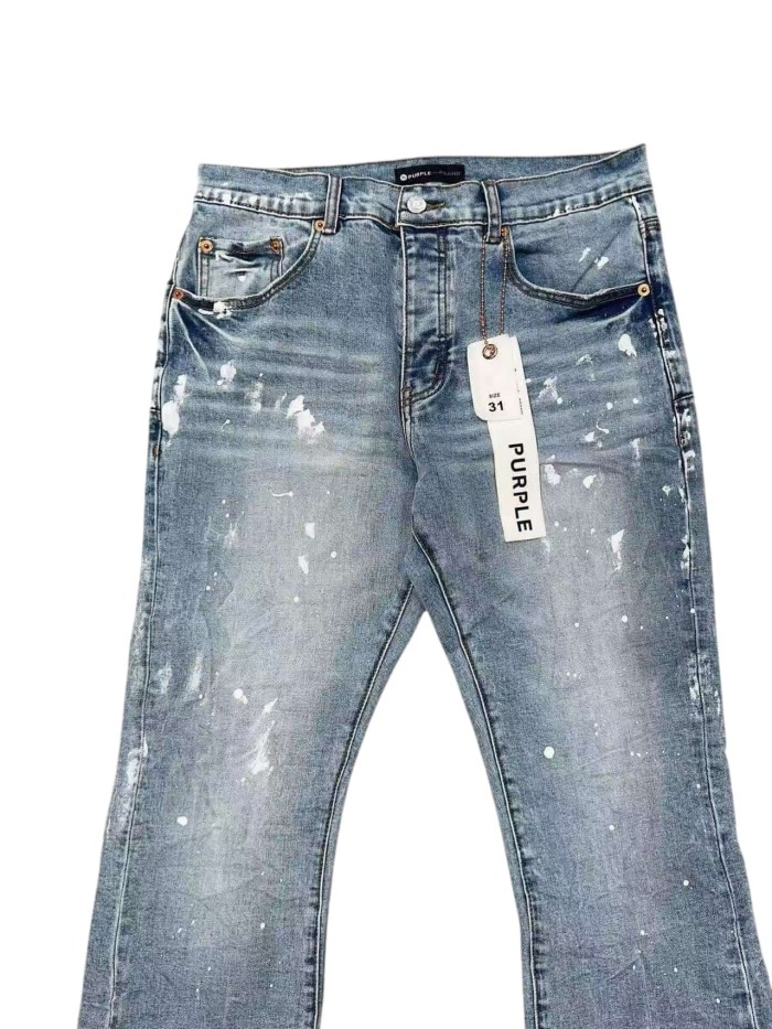 1:1 quality version White Paint Graffiti Flared Jeans 28963944