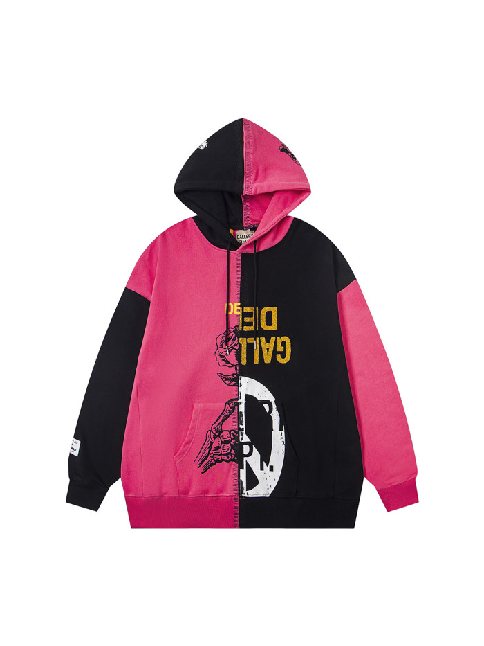 Asymmetric Patchwork Hoodie 3 colors 28475718