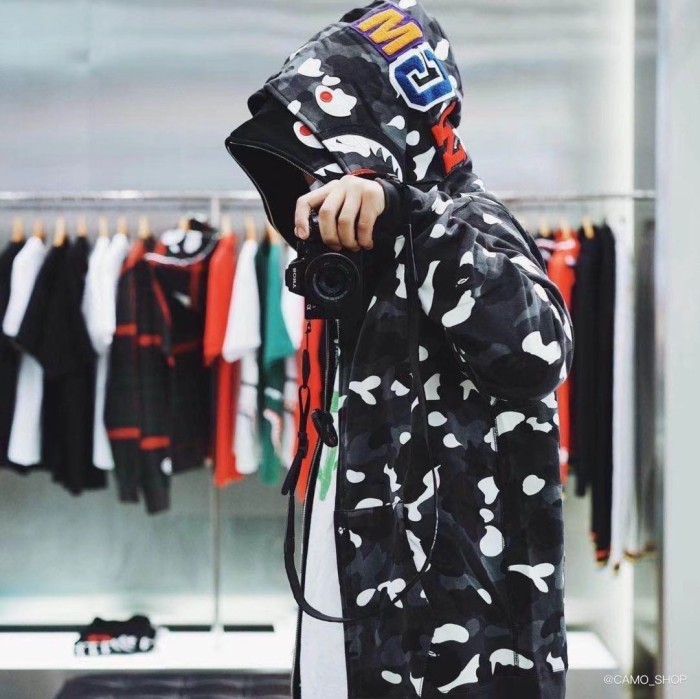 1:1 quality version Camouflage glow-in-the-dark two-head hoodie