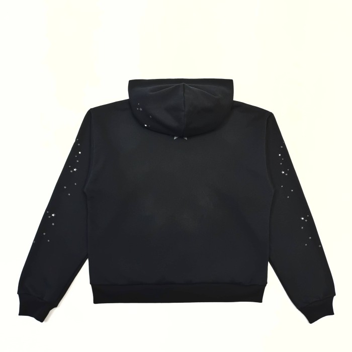 [Big & Tall for weights up to 220 lbs]1:1 quality version Black Letter With Rhinestone V2 Print Hoodie & Pants Set 28971641