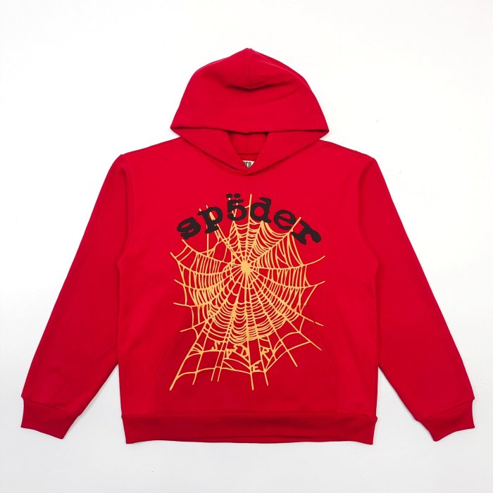 [buy more save more]1:1 quality version 28168199 Black Letter Orange Web Print Hoodie & Pants Set