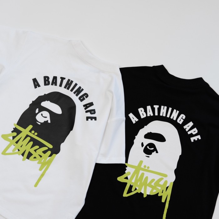 Co-branded Ape Head Graffiti Signature Print T-Shirt for Kids 2 colors 29006334