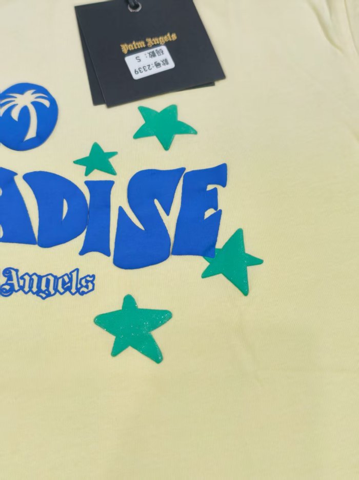 28180443 Colorful Stars Foam Letter Print Tee 3 colors
