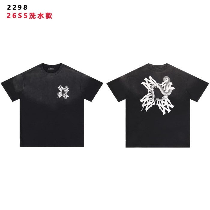 Snake Twisted Print Washed Tee 29052423