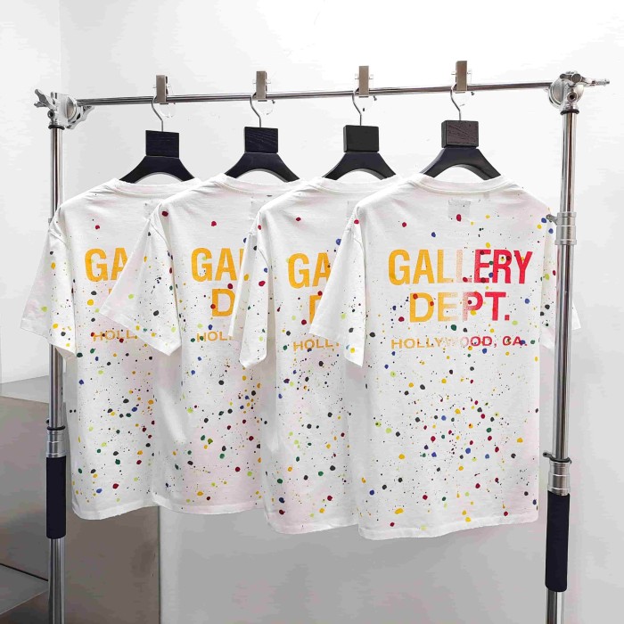 [Big & Tall for weights up to 220 lbs]1:1 quality version Colorful Splatter Graffiti Print Tee 29045591