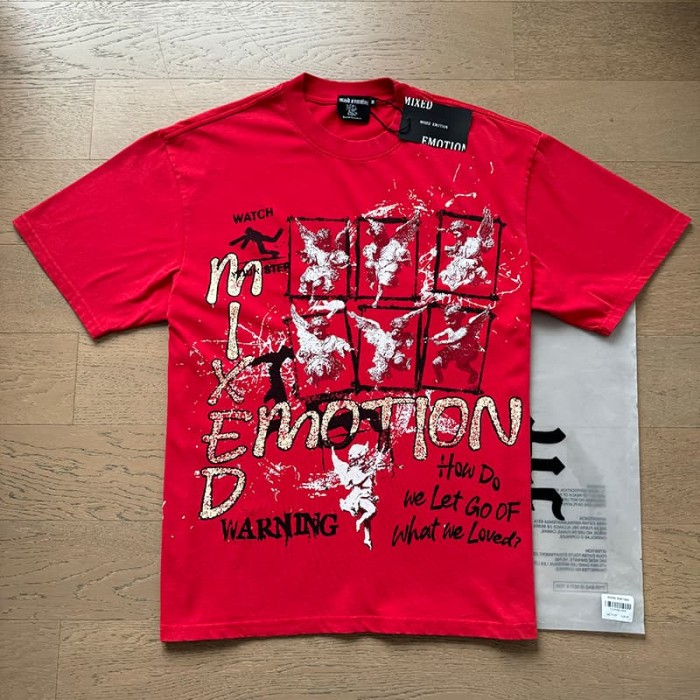 Red Warning Cupid Print Washed Tee 29105637