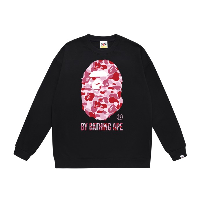 Big Head Logo Print Round Neck Sweatshirt