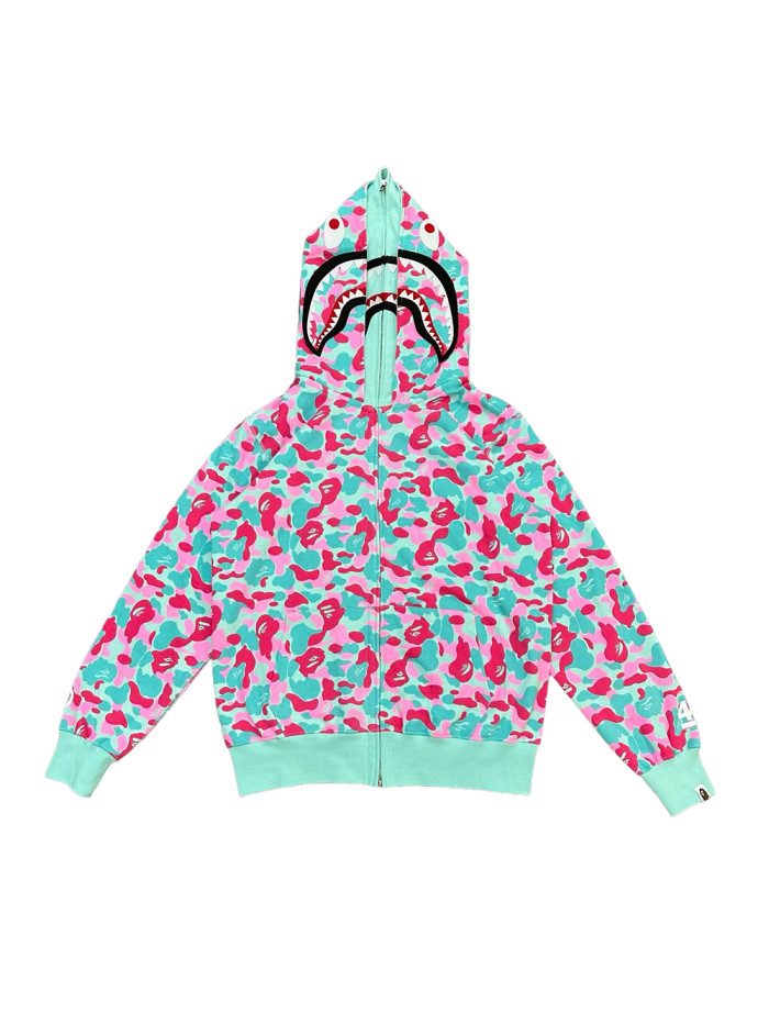 1:1 quality version 28367278 Miami 4th Anniversary Camouflage Double Hooded Zipper Hoodie