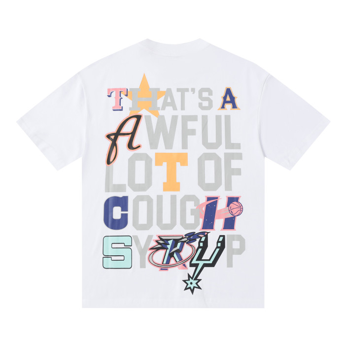 Colorful Cartoon Alphabet Print Tee 2 colors 28499596