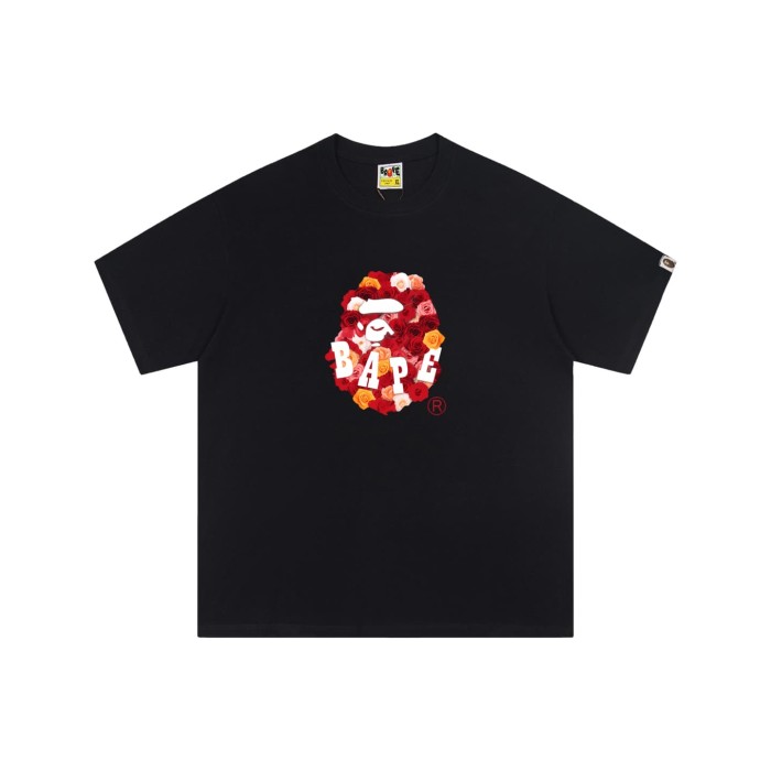 Flower Blossoms Surrounding Ape Man Printed T-shirt 2 colors 29052457