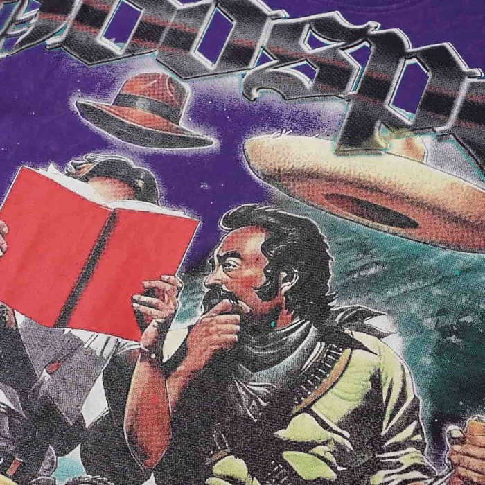UFO Western Cowboy Hat Print Washed Tee 29098132