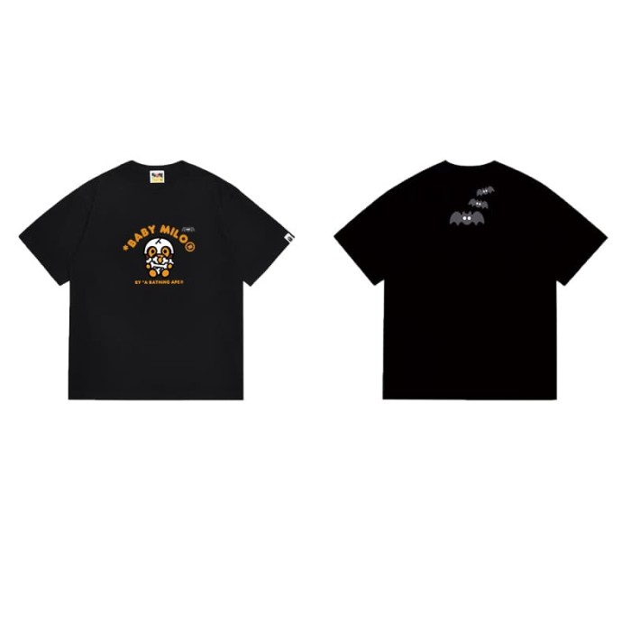 Little monkey holding skull print T-shirt 2 colors 29055764
