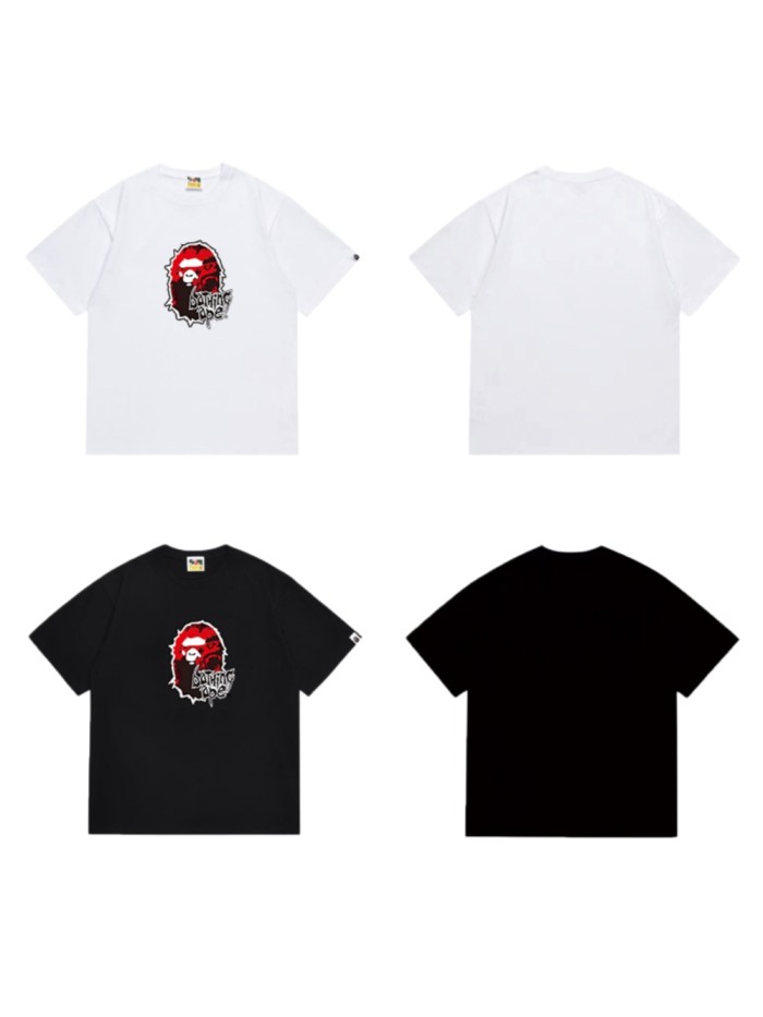 Ape Head Red Vintage Print Gothic  bathing ape  Font T-shirt 2 colors 29053489