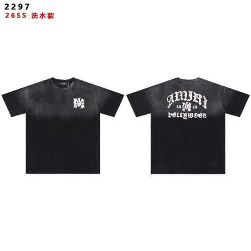 High Street Gothic Letter Gradient Print Washed tee 2 colors 28979019