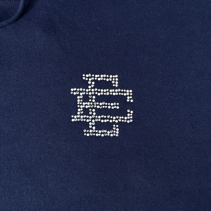 1:1 quality version 27977221 Diamond-studded Logo Hoodie & Pants Set