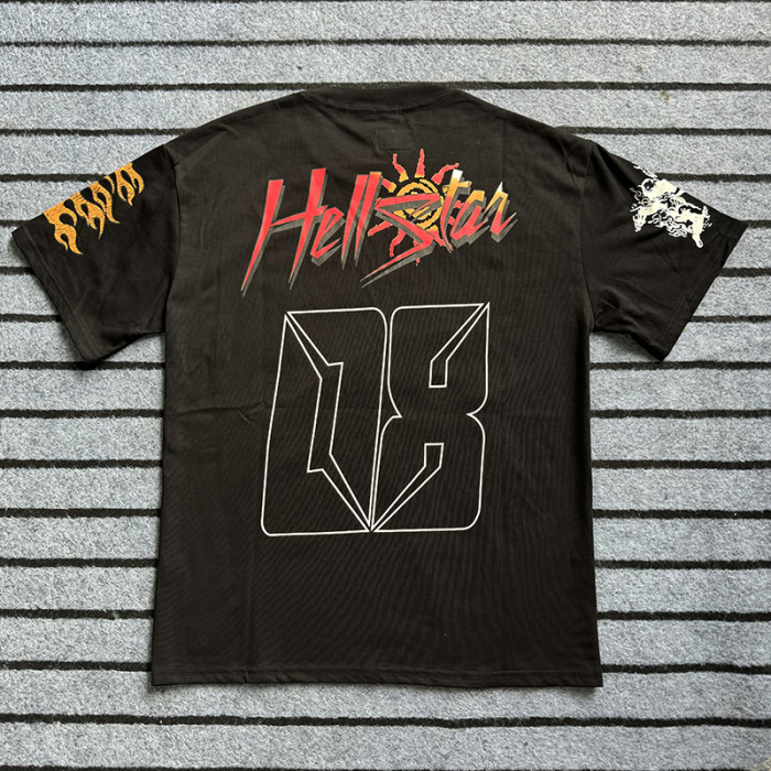 Gradient number 08 logo print Tee 2 colors