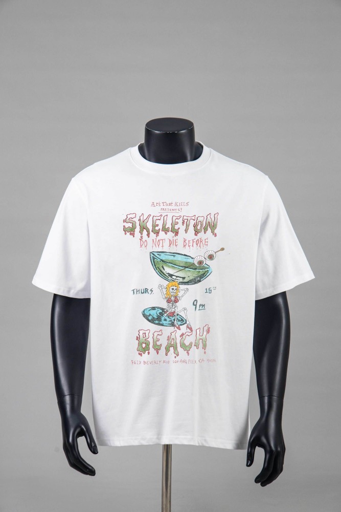Beach Surf Skull Print Tee 2 colors 29047350