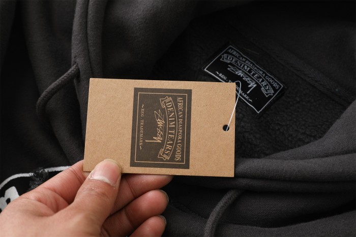 1:1 quality version Vintage light luxury, distressed washed, daily commuting hooded sweater 29062658
