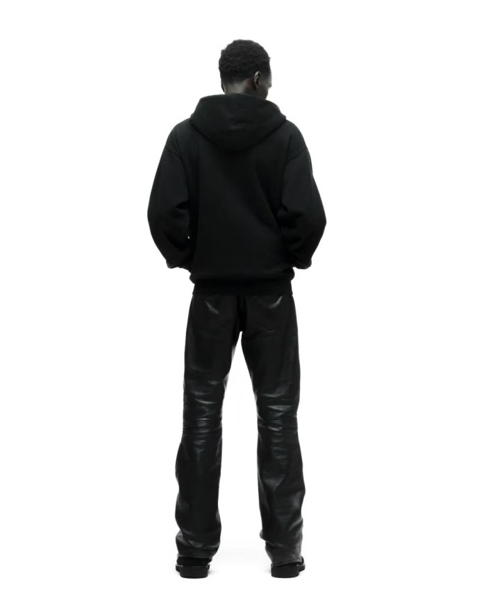 [Big & Tall for weights up to 220 lbs]1:1 quality version Black Layered White Letter Print Zipper Hoodie 28675076