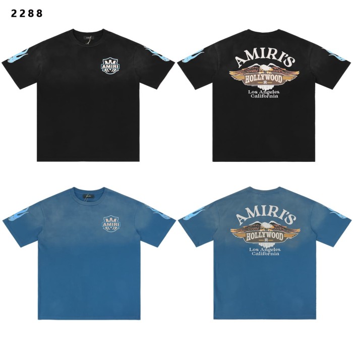 Vintage Flame Letter Print Washed Distressed Tee 2 colors 28979042