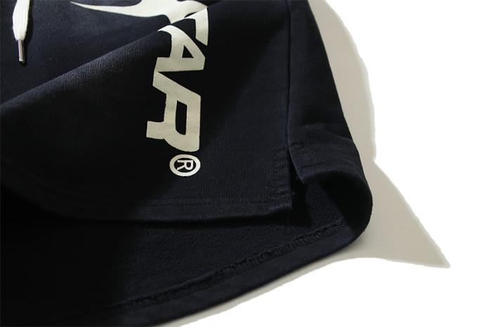 Variant Letter H Print Washed Shorts 29043464