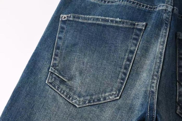 1:1 quality version Dark Spider Web Graffiti Vintage Ripped Jeans 29080456