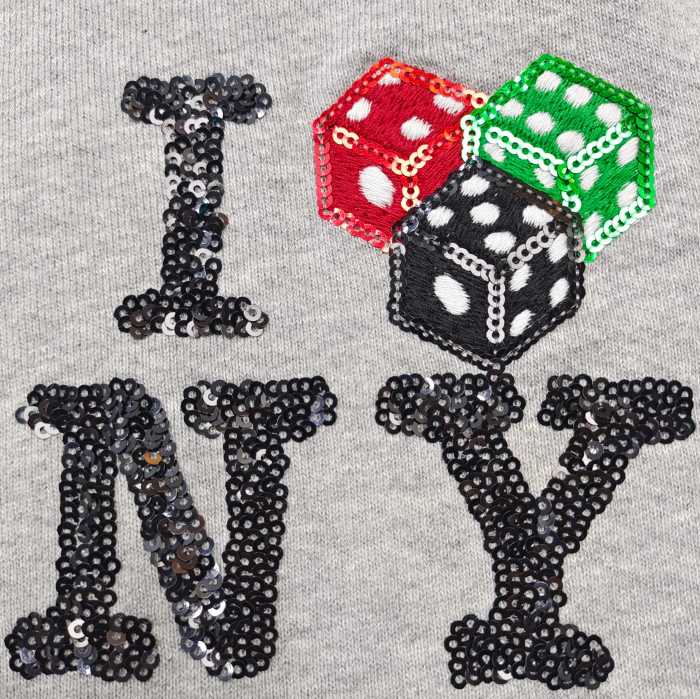 1:1 quality version 28330753 Beaded NY Dice T-shirt & Shorts Set 3 colors